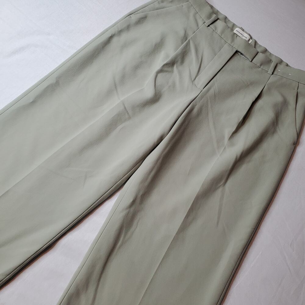 Abercrombie & Fitch Womens Size 33/16 Sloane Wide Leg Pant Green
